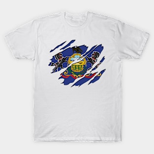 Tear Away Pennsylvania Flag T-Shirt